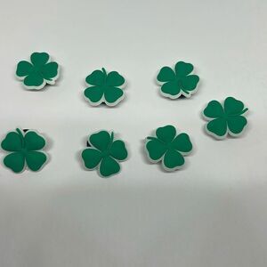 7-Piece Shamrock Shoe Charms Set – Lucky Clover Accessories for Clog & Sandal Sh